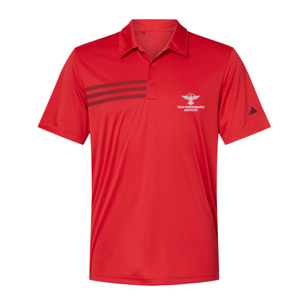 Team Performance Institute Embroidered - 3-Stripes Chest Polo Thumbnail