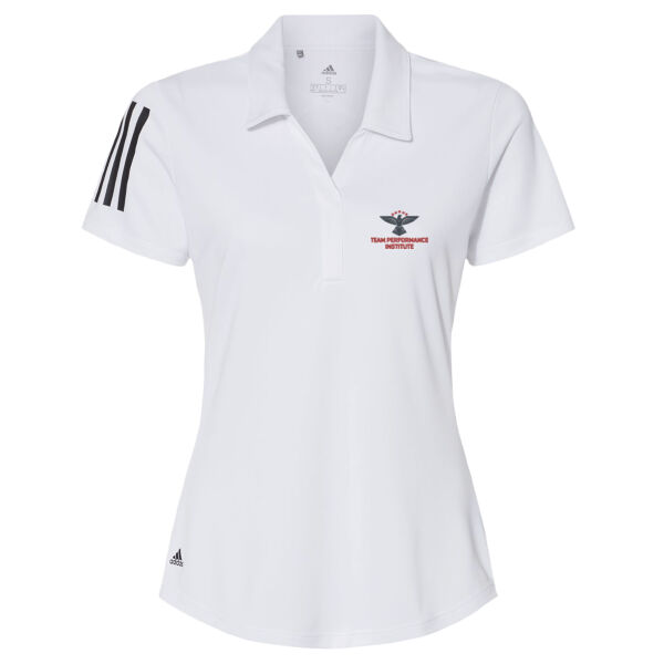 Team Performance Institute Embroidered - Women's Floating 3-Stripes Polo Thumbnail