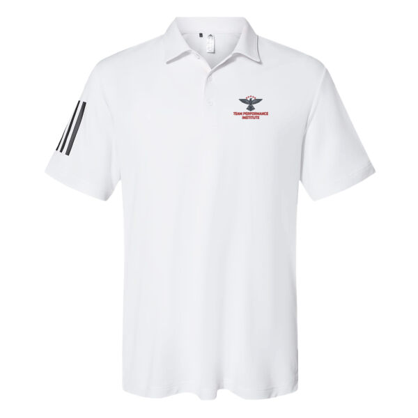 Team Performance Institute Embroidered - Floating 3-Stripes Polo Thumbnail