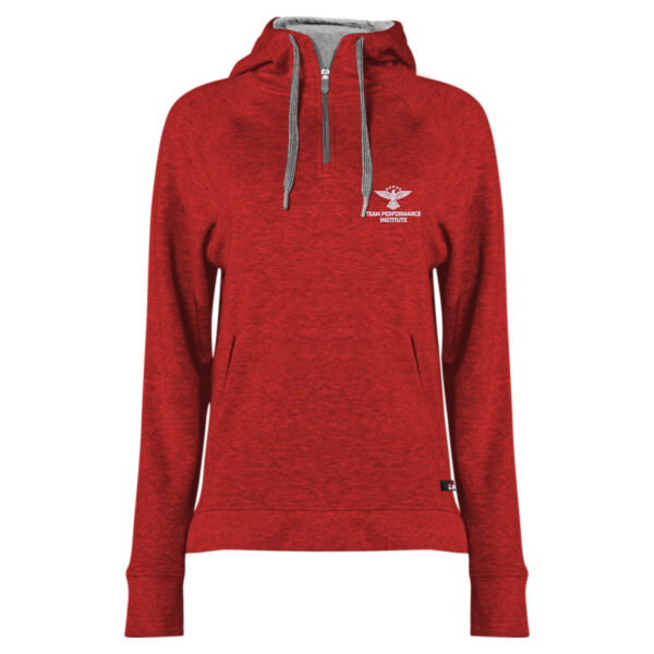 Team Performance Institute Embroidered - FitFlex Women's French Terry Hooded Quarter-Zip Thumbnail