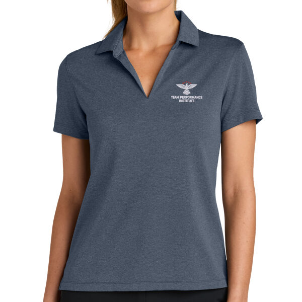 Team Performance Institute Embroidered - Women's Dri FIT Smooth Heather Polo Thumbnail