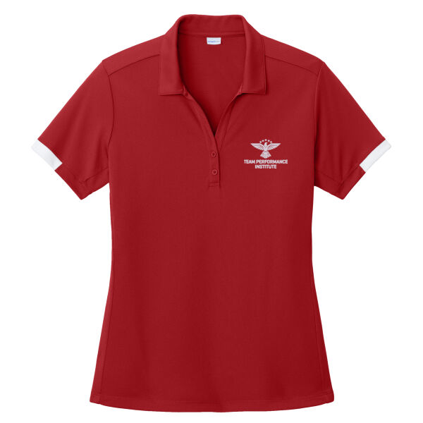 Team Performance Institute Embroidered - - Women's Club Colorblock Polo Thumbnail